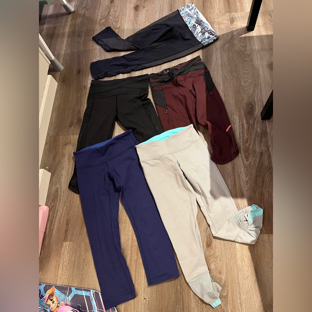 Lululemon legging bundle of 5, all size 4